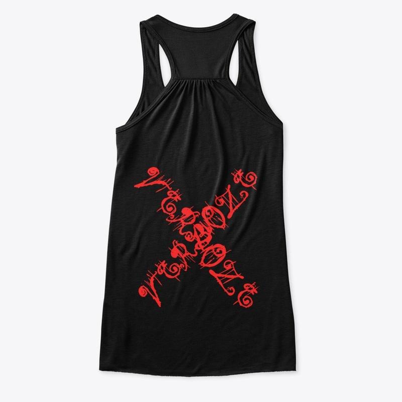 Verboze - Flowy Tanktop in Black/Red